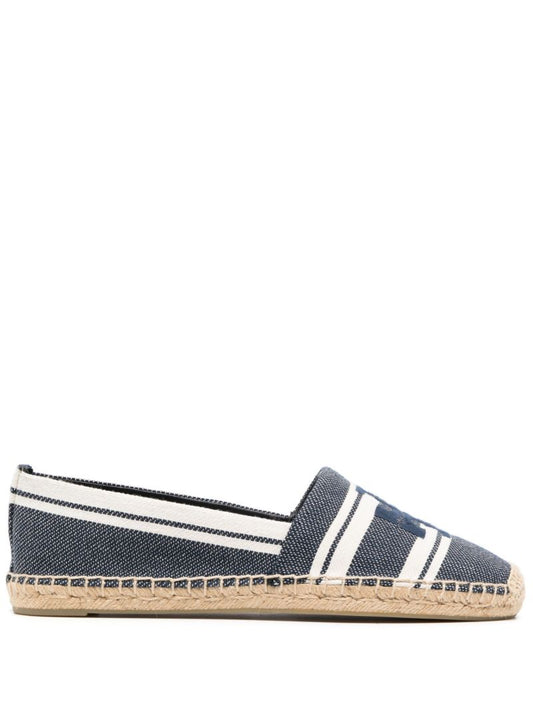 Blue Striped Espadrilles