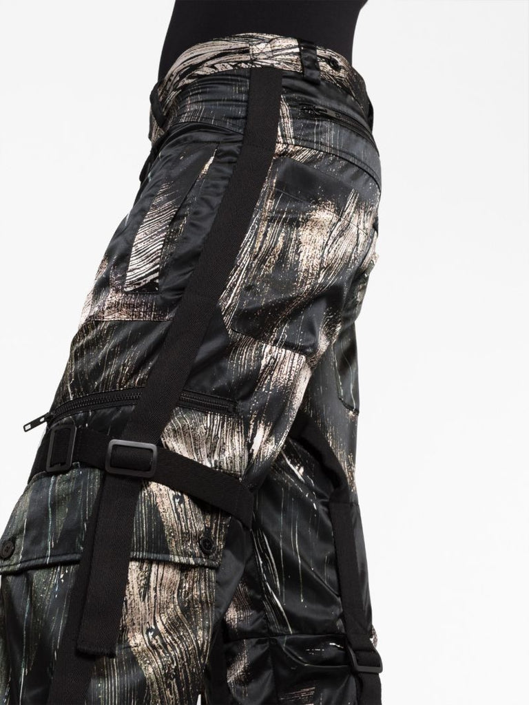 Black Cargo Straight Leg Trousers
