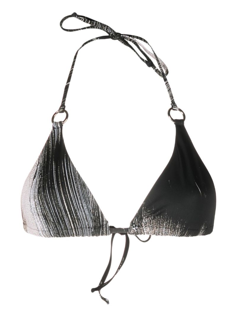 Black Mini Ring Bikini Top
