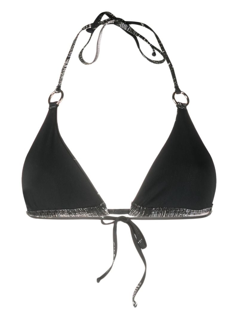 Black Mini Ring Bikini Top