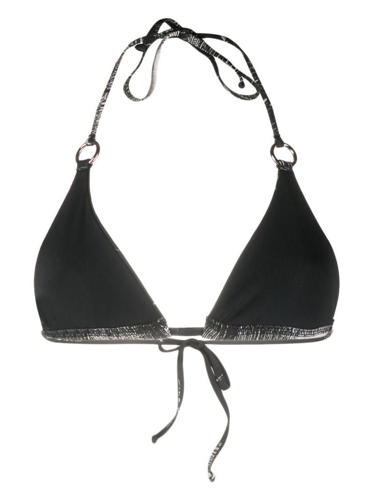 Black Mini Ring Bikini Top