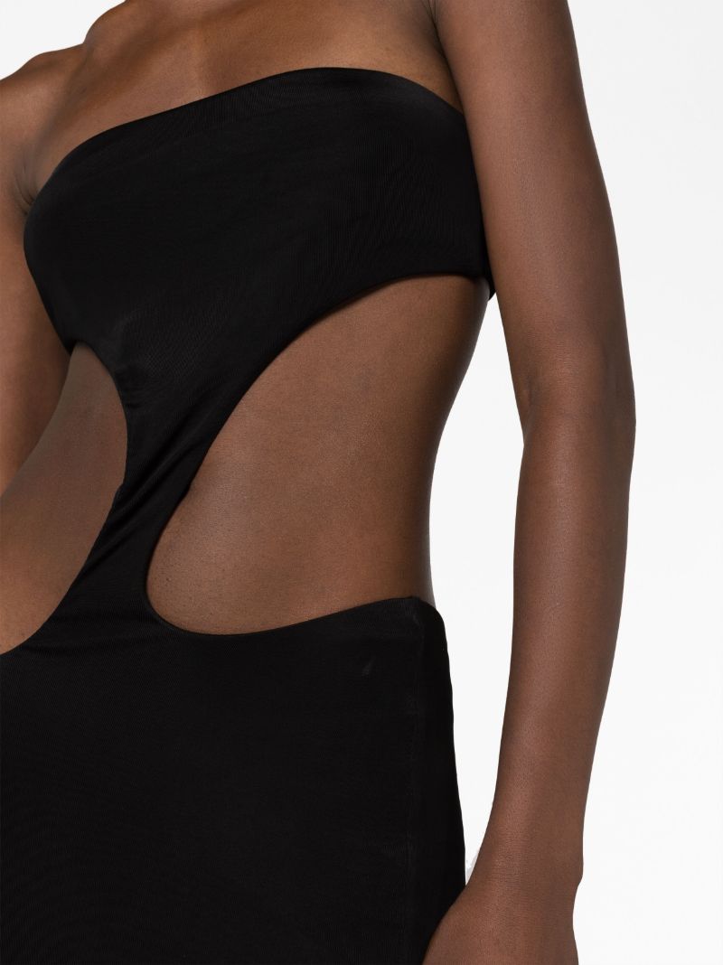 Black Carve Cut-out Dress