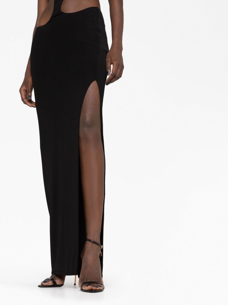 Black Carve Cut-out Dress