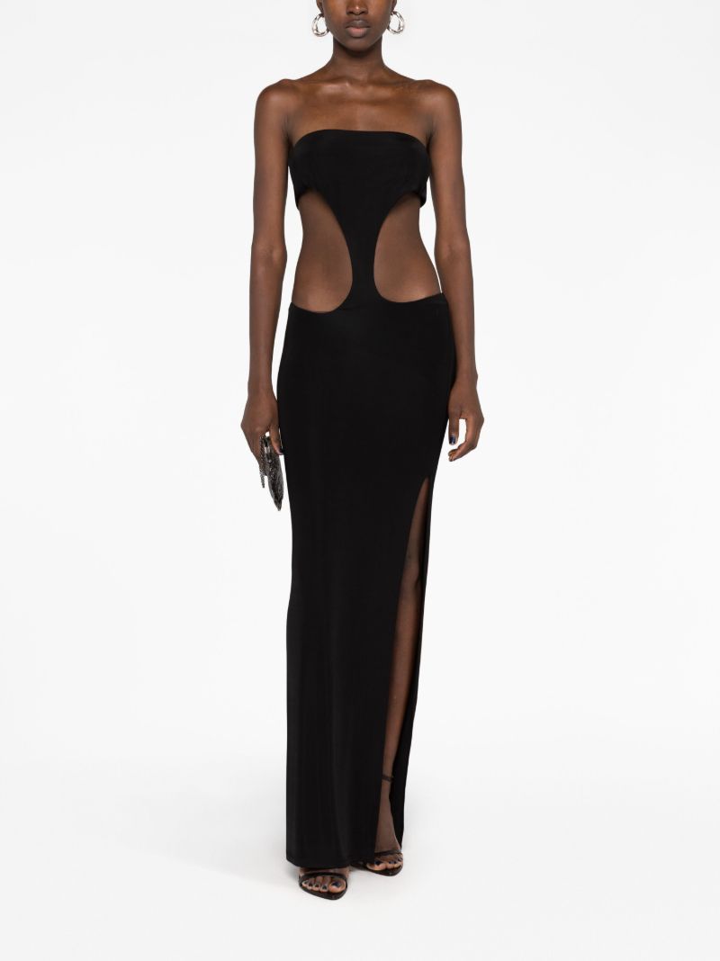 Black Carve Cut-out Dress