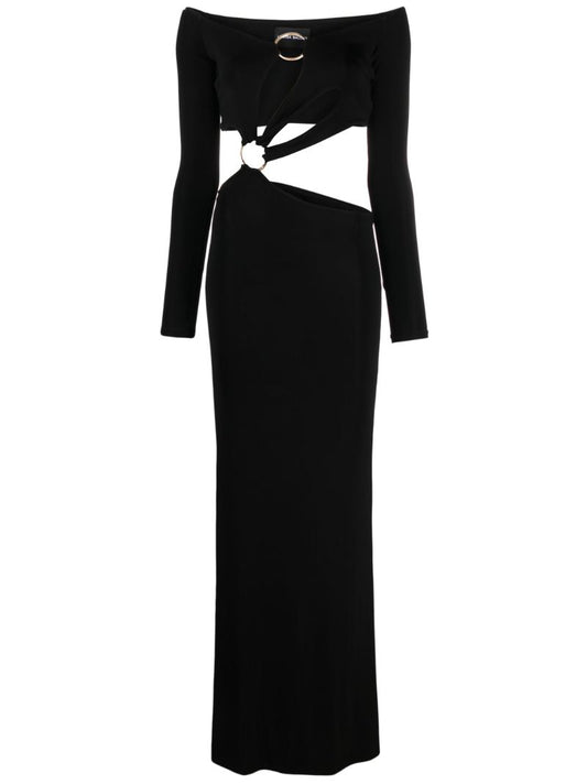 Black Sex Wax Cut-out Maxi Dress