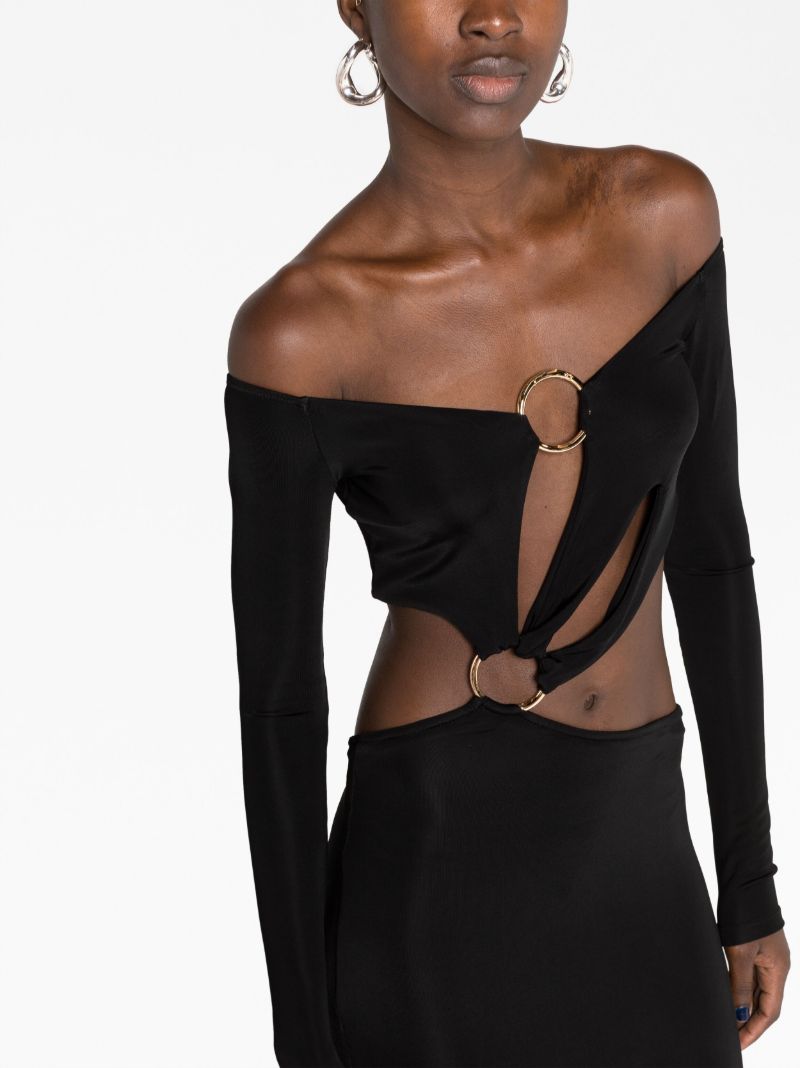 Black Sex Wax Cut-out Maxi Dress