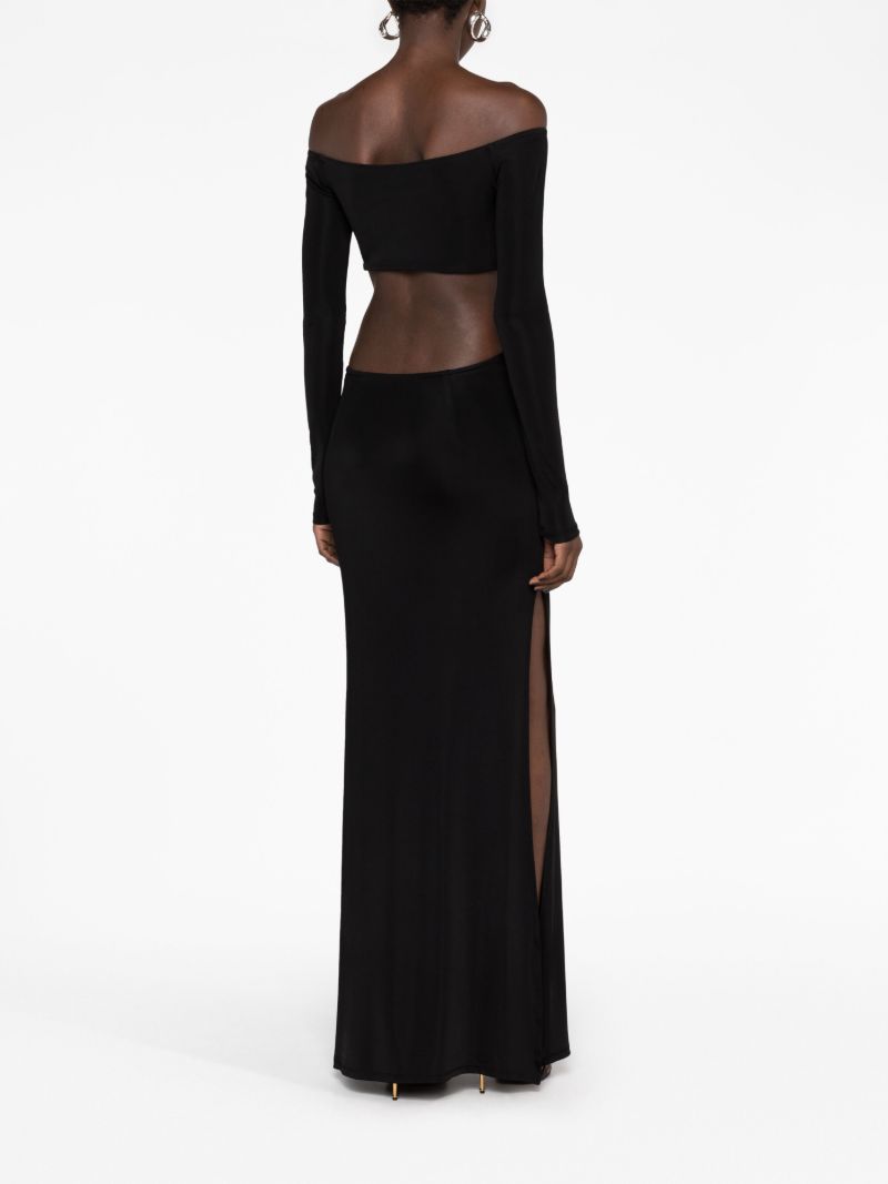 Black Sex Wax Cut-out Maxi Dress