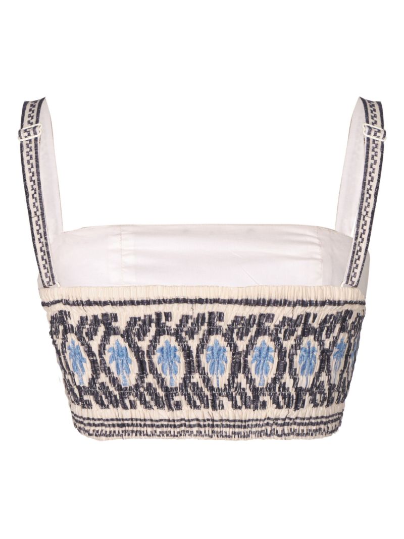Neutral River Breeze Crop Top