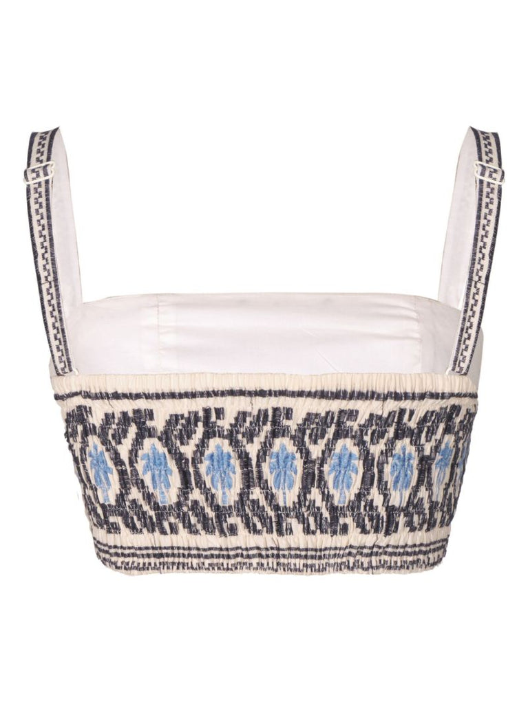 Neutral River Breeze Crop Top