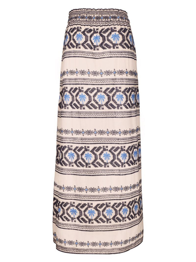Neutral Namtrik Maxi Skirt