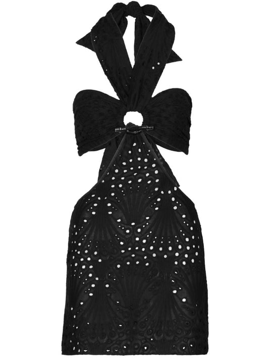 Black Uncu Broderie Anglaise Mini Dress