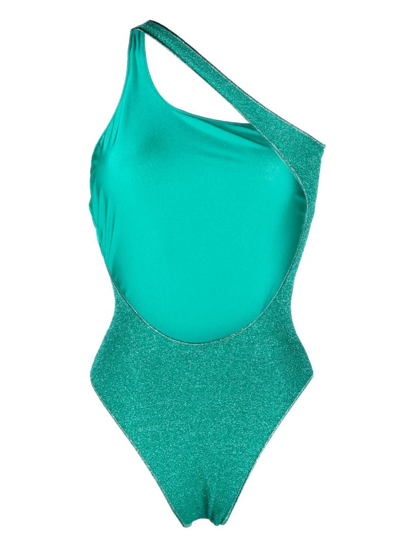Blue LumiÃ_x0083_Â¨re One-shoulder Swimsuit