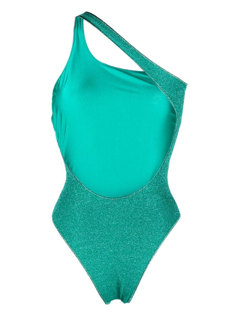 Blue LumiÃ_x0083_Â¨re One-shoulder Swimsuit