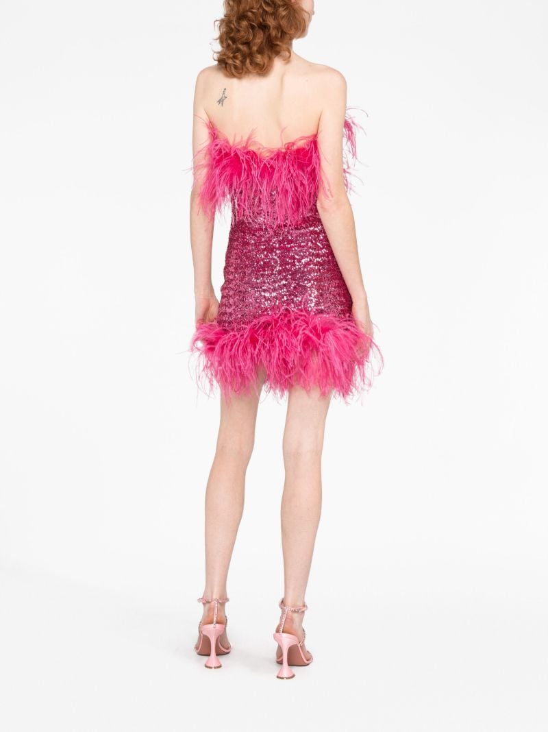 Pink LumiÃ_x0083_Â¨rie Sequin-embellished Mini Dress
