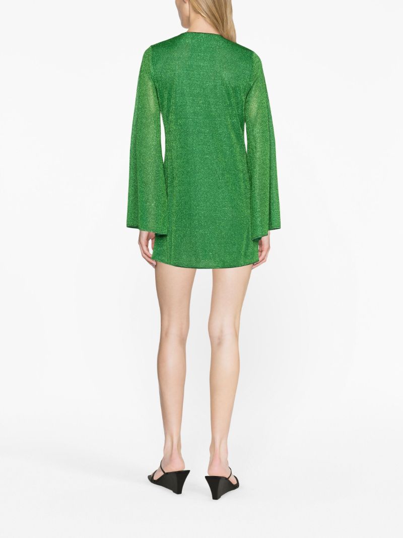 Green LumiÃ_x0083_Â¨re Long-sleeve Mini Dress