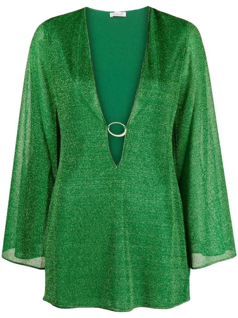 Green LumiÃ_x0083_Â¨re Long-sleeve Mini Dress