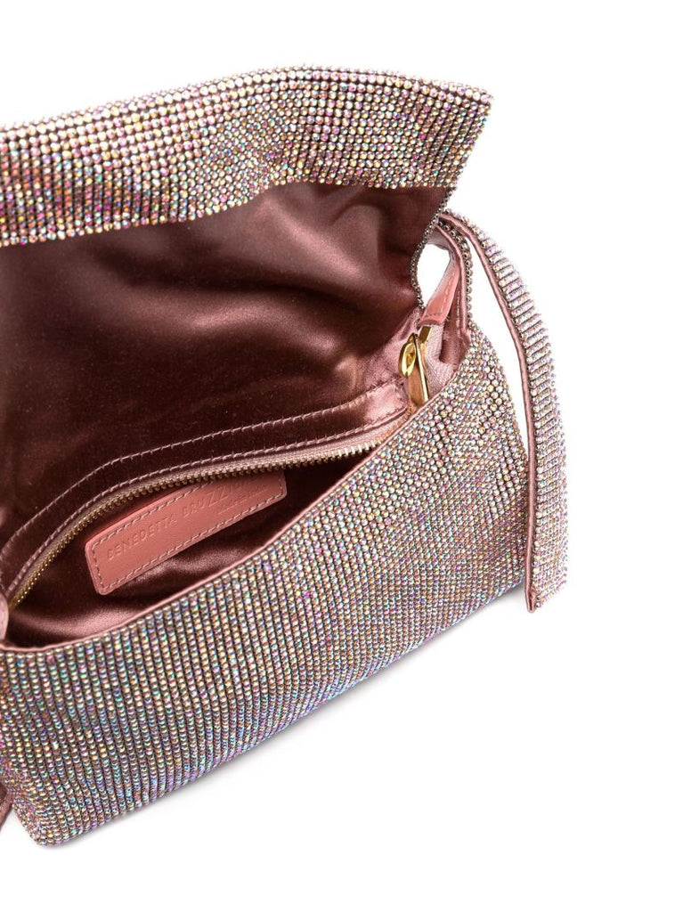 Pink Vitty La Mignon Crystal Shoulder Bag