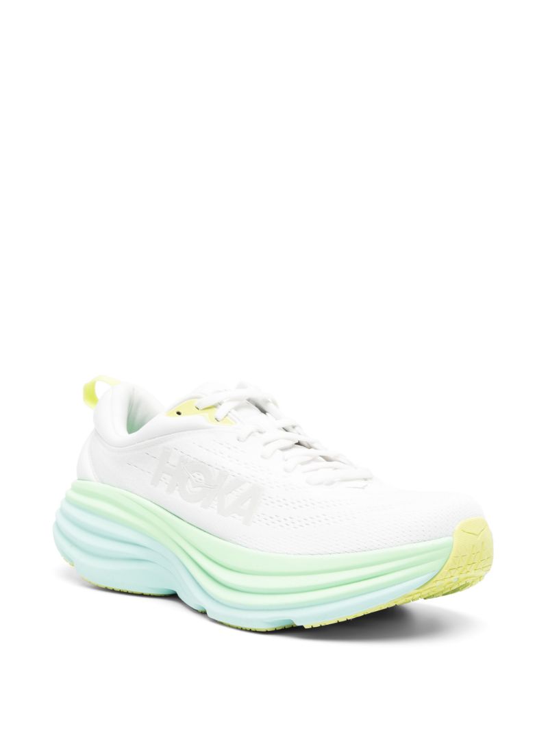White Bondi 8 Running Sneakers
