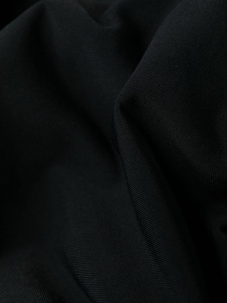 Black Plunge One Shoulder Swimsuit