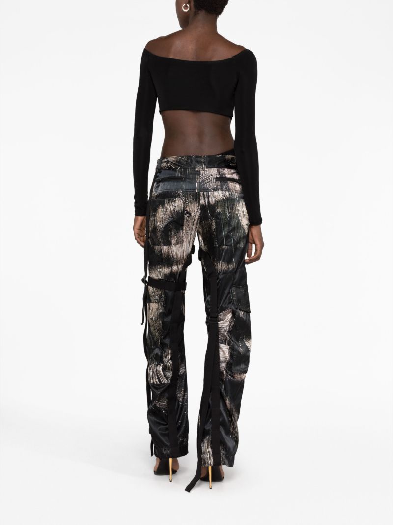 Black Sex Wax Cut-out Bodysuit