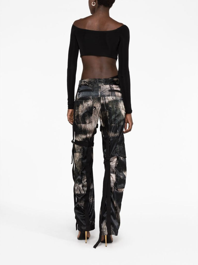 Black Sex Wax Cut-out Bodysuit