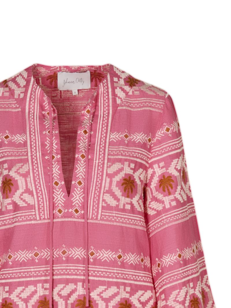 Pink Apurimac Tunic Mini Dress