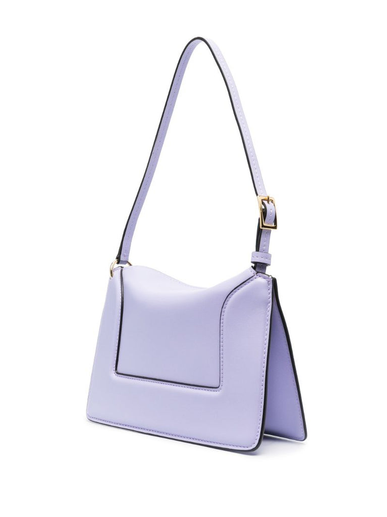 Purple Mini Penelope Leather Shoulder Bag