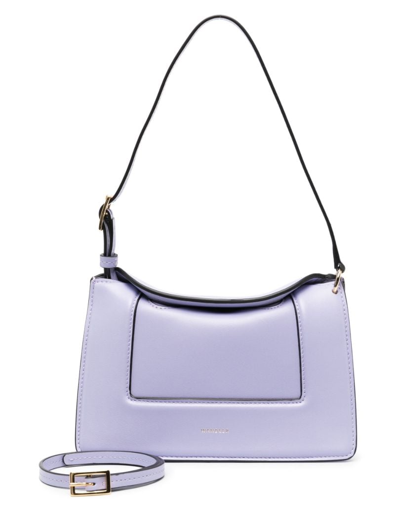 Purple Mini Penelope Leather Shoulder Bag