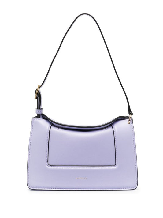 Purple Mini Penelope Leather Shoulder Bag