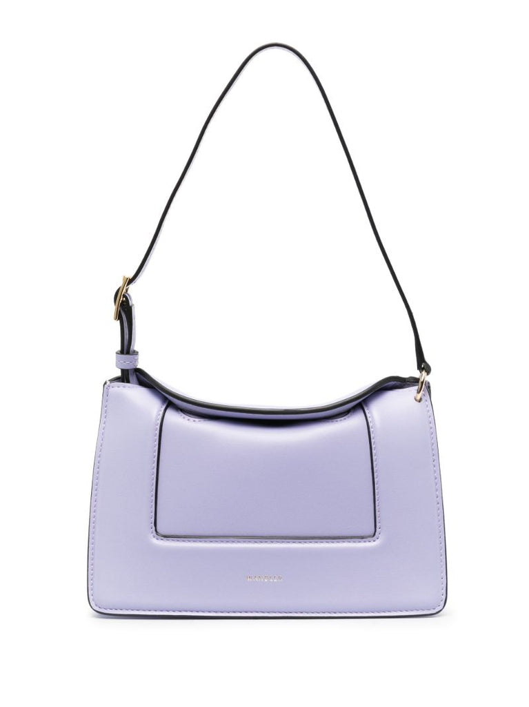 Purple Mini Penelope Leather Shoulder Bag