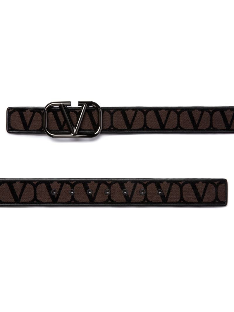 Black Toile Iconographe Buckled Belt