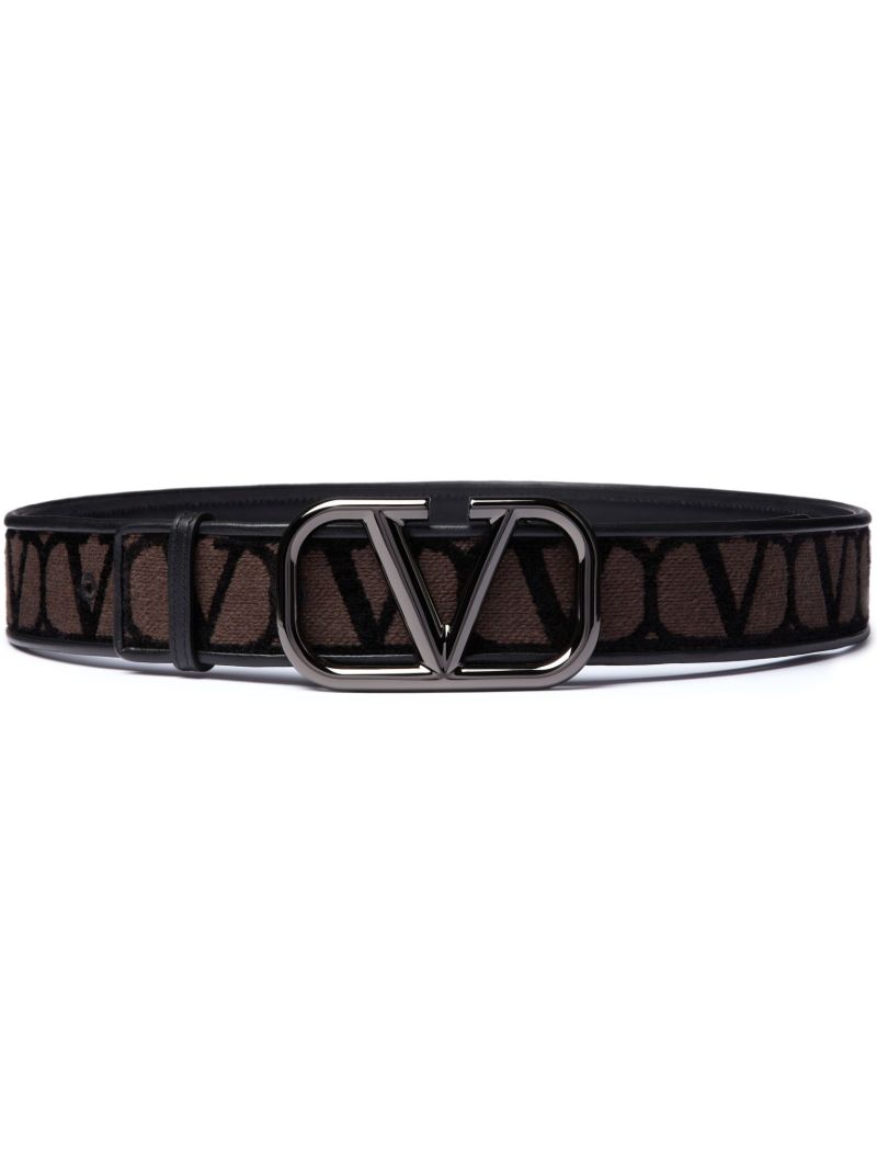 Black Toile Iconographe Buckled Belt