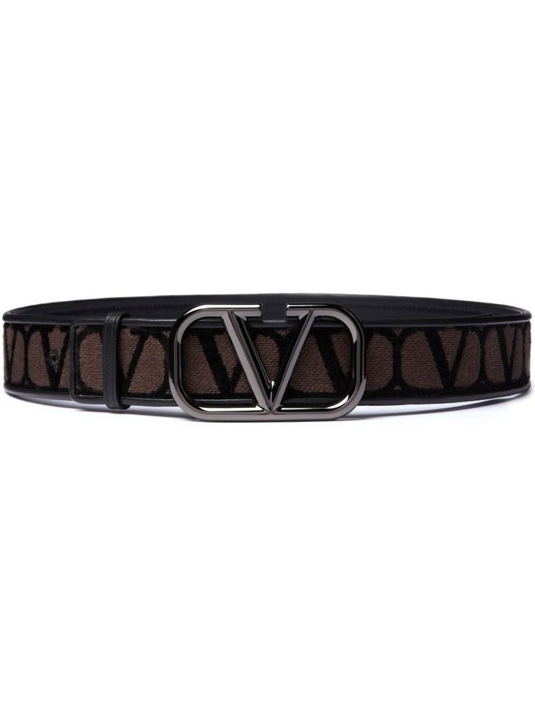 Black Toile Iconographe Buckled Belt