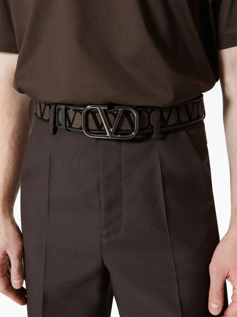 Black Toile Iconographe Buckled Belt