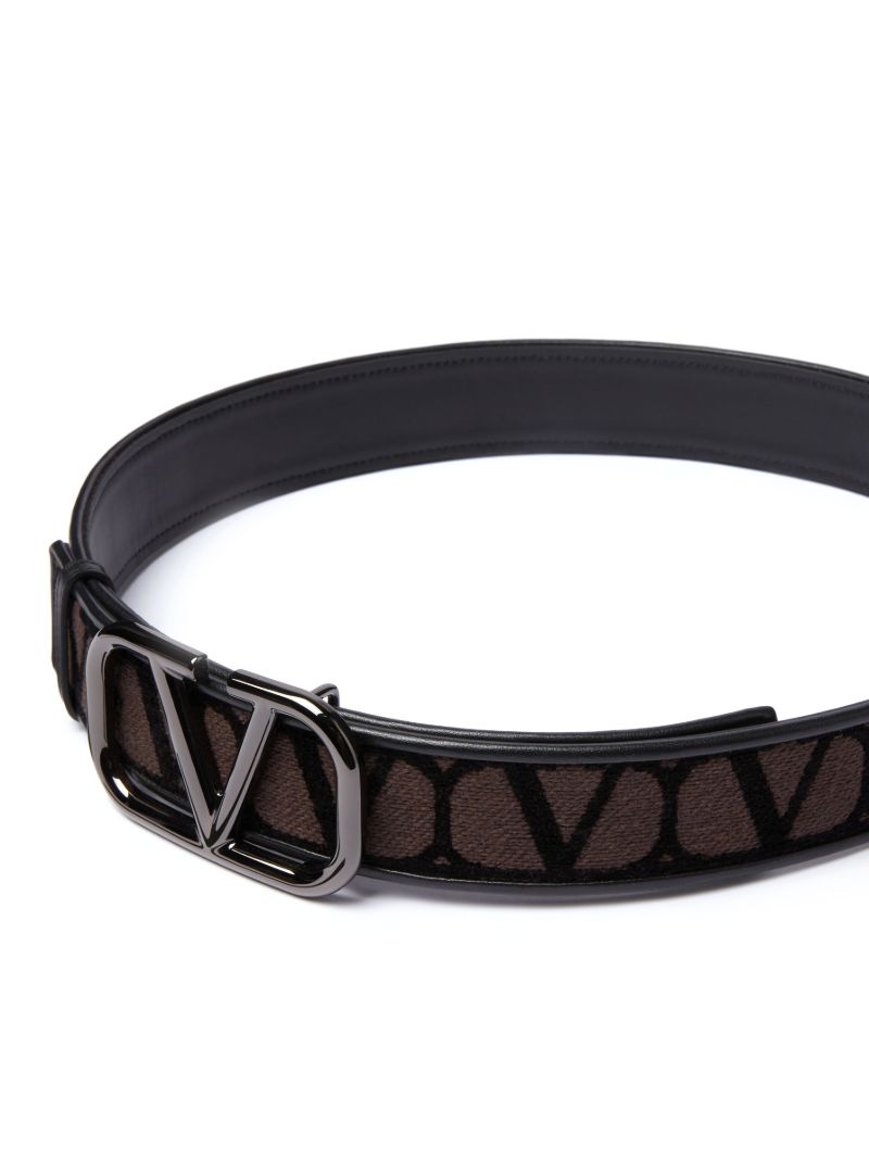 Black Toile Iconographe Buckled Belt