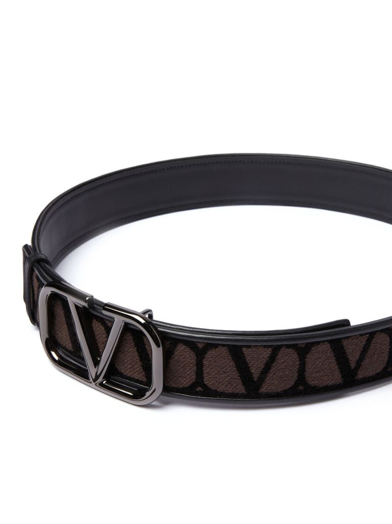 Black Toile Iconographe Buckled Belt