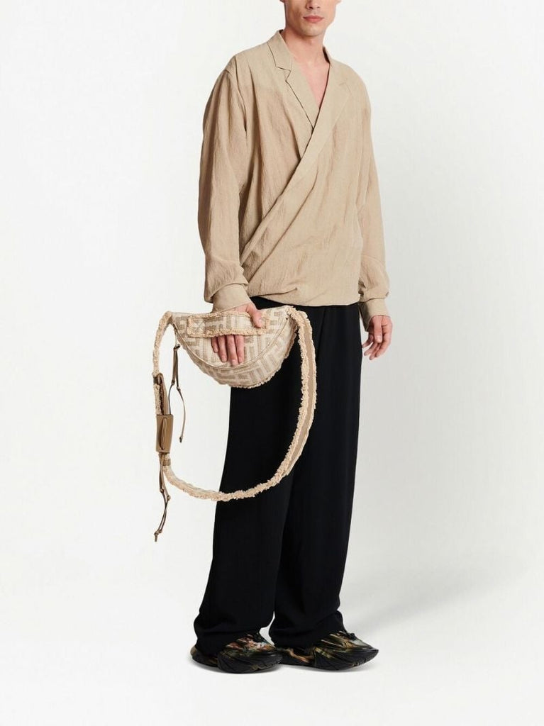 Neutral Monogram Jacquard Belt Bag