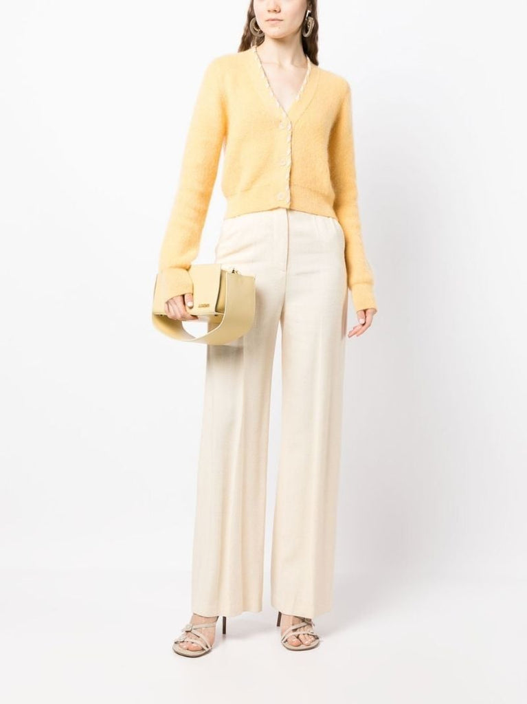 Yellow Lazo V-neck Cardigan