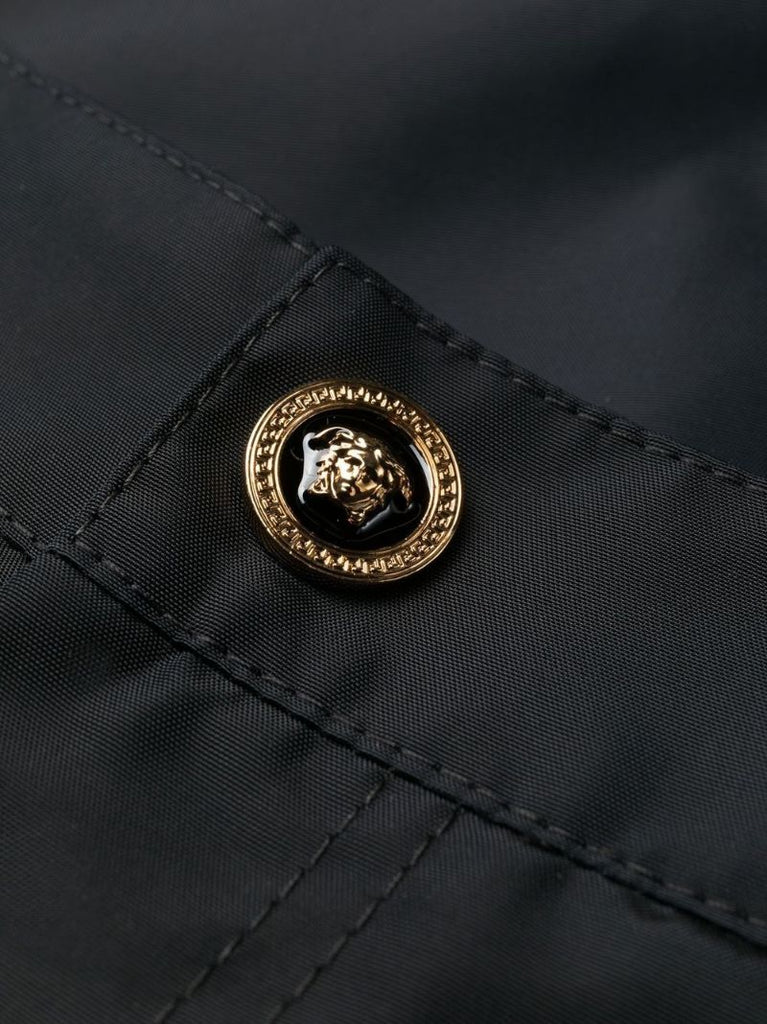 Black Tapered Cargo Trousers