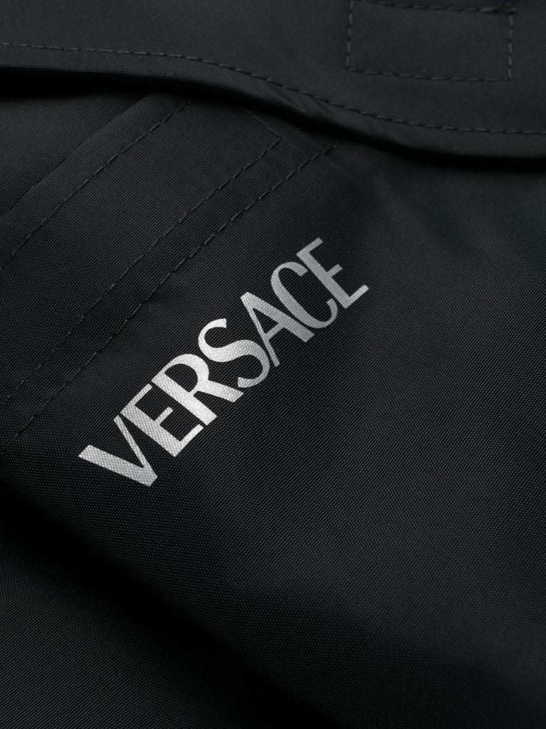 Black Tapered Cargo Trousers