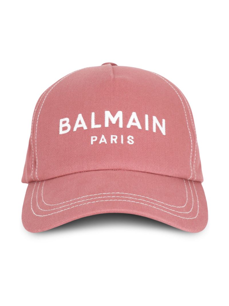 Pink Embroidered Logo Baseball Cap