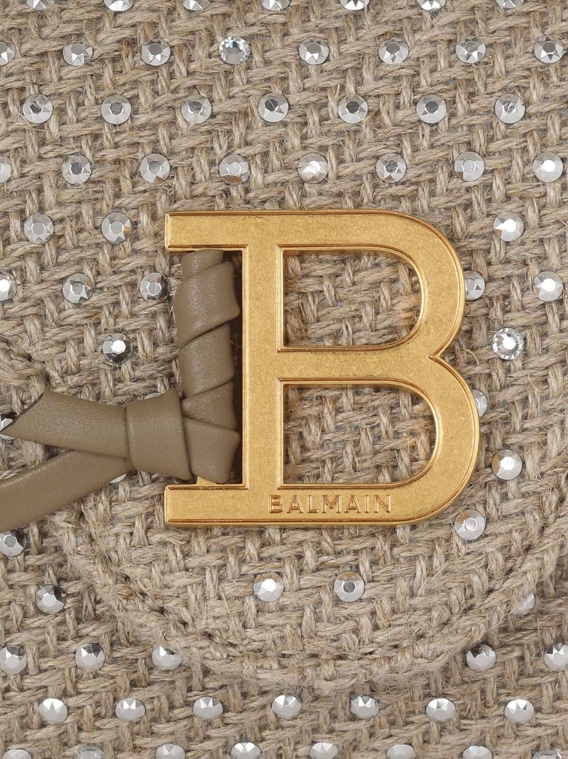 Neutral B-buzz Raffia Cross Body Bag
