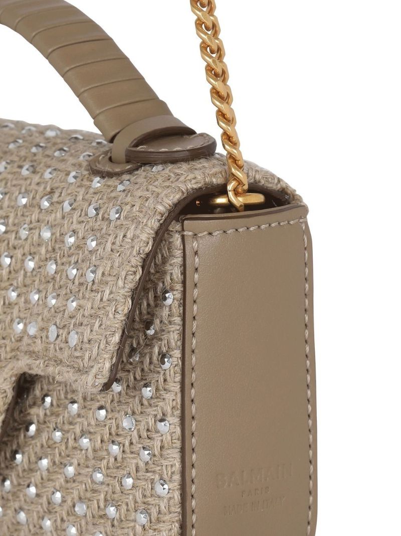 Neutral B-buzz Raffia Cross Body Bag