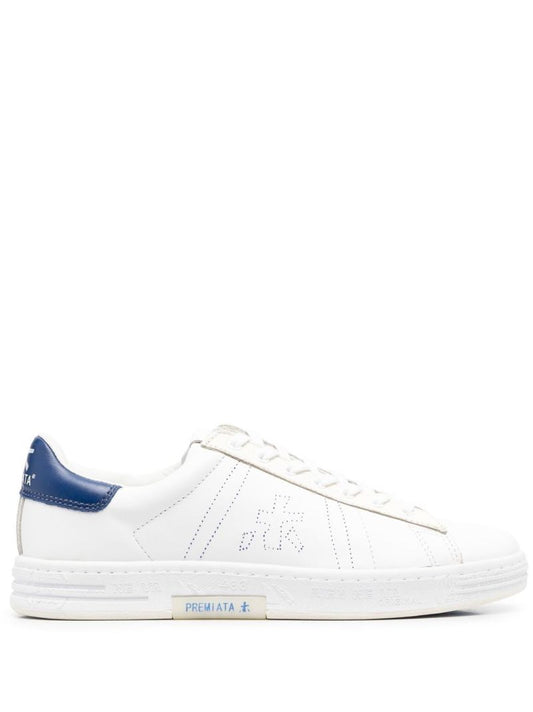White Russell 6274 Leather Sneakers