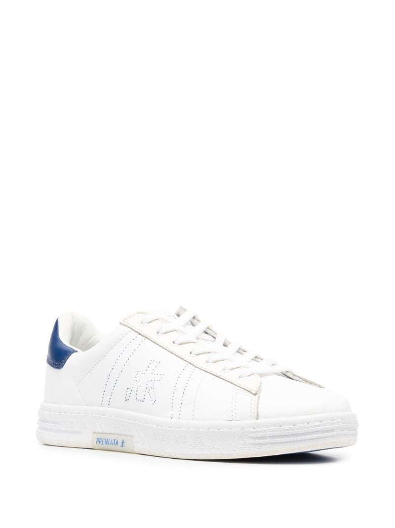 White Russell 6274 Leather Sneakers