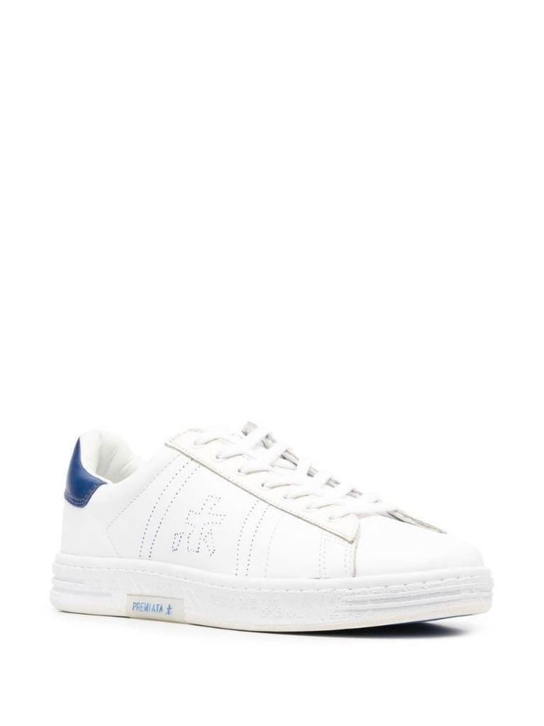 White Russell 6274 Leather Sneakers