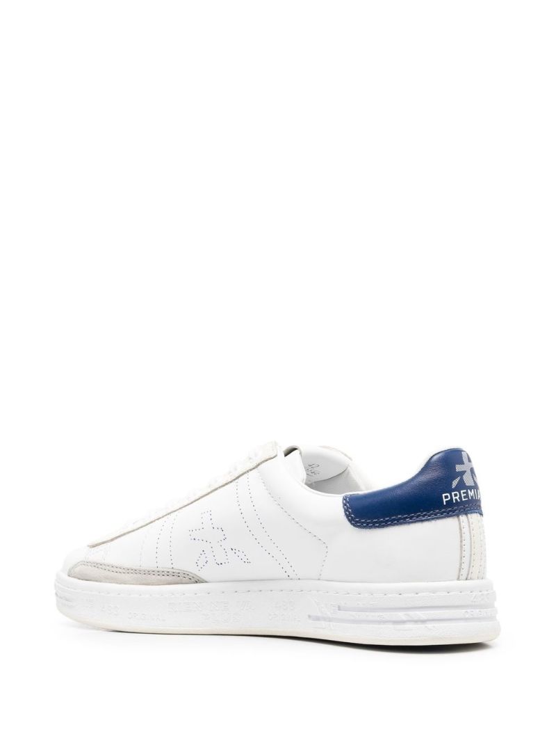 White Russell 6274 Leather Sneakers