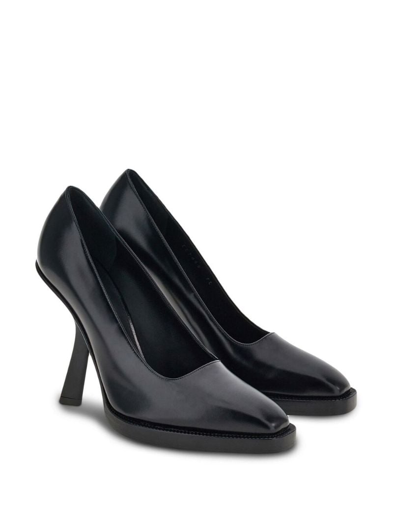 Black 110 Leather Pumps