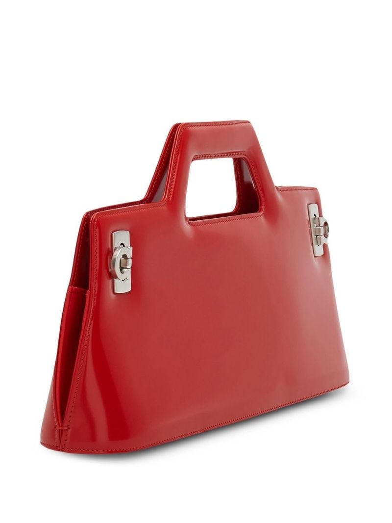 Red Wander East-west Leather Top Handle Bag