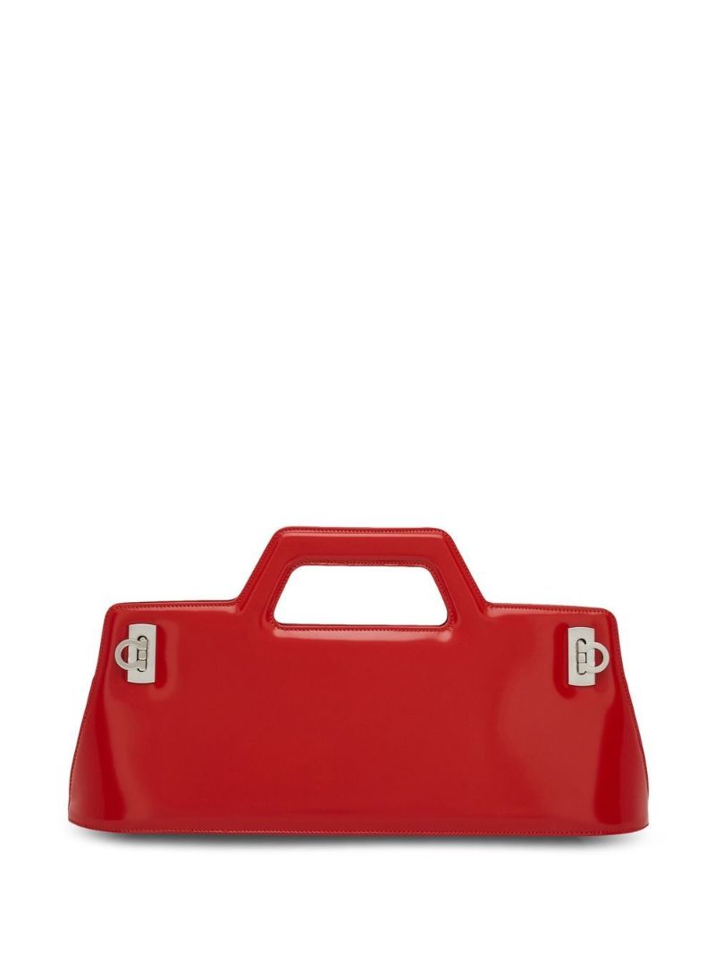 Red Wander East-west Leather Top Handle Bag